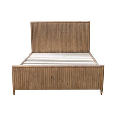Britanica Queen Bed Frame in Brown - queen bed frame by LH Imports - Whats New Furniture Portland OR