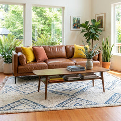 Brown Leather Sofa - view 5