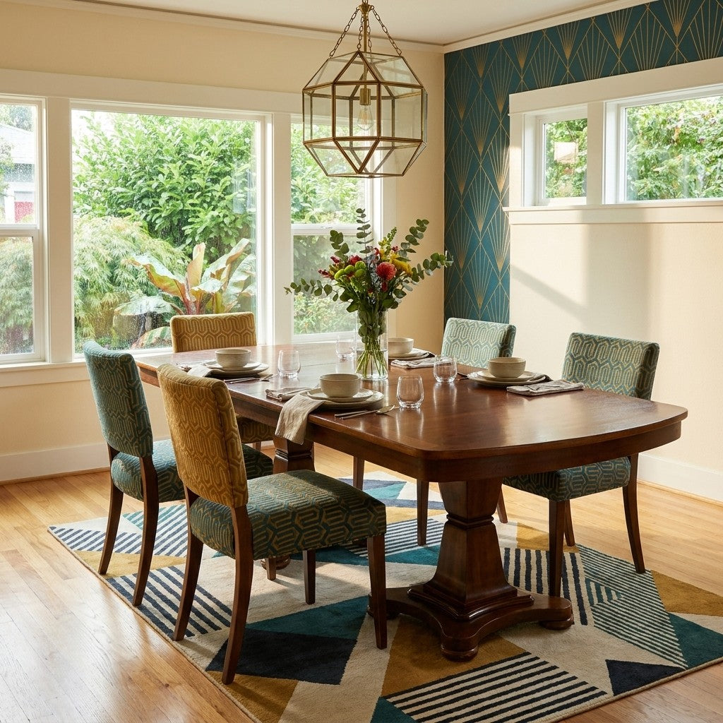 Brown Mid-Century Extendable Table - view 5
