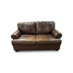 Brown Leather Sofa - view 2