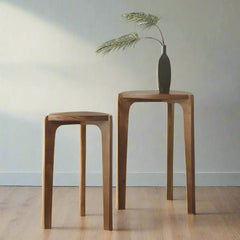 Brynnleigh Nesting Table in brown lifestyle setting - 2-piece nesting table set by Ashley - Whats New Furniture Portland OR