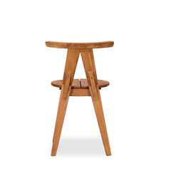 Buffalo Dining Chair in Teak Wood back view - teak dining chair by LH Imports - Whats New Furniture Portland OR