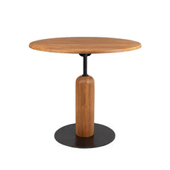 Bullet Bistro Table in Reclaimed Teak &amp; Iron - reclaimed teak bistro table by LH Imports - Whats New Furniture Portland OR