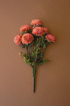 Bundle of 7 Faux Blush Ball Dahlias — What&