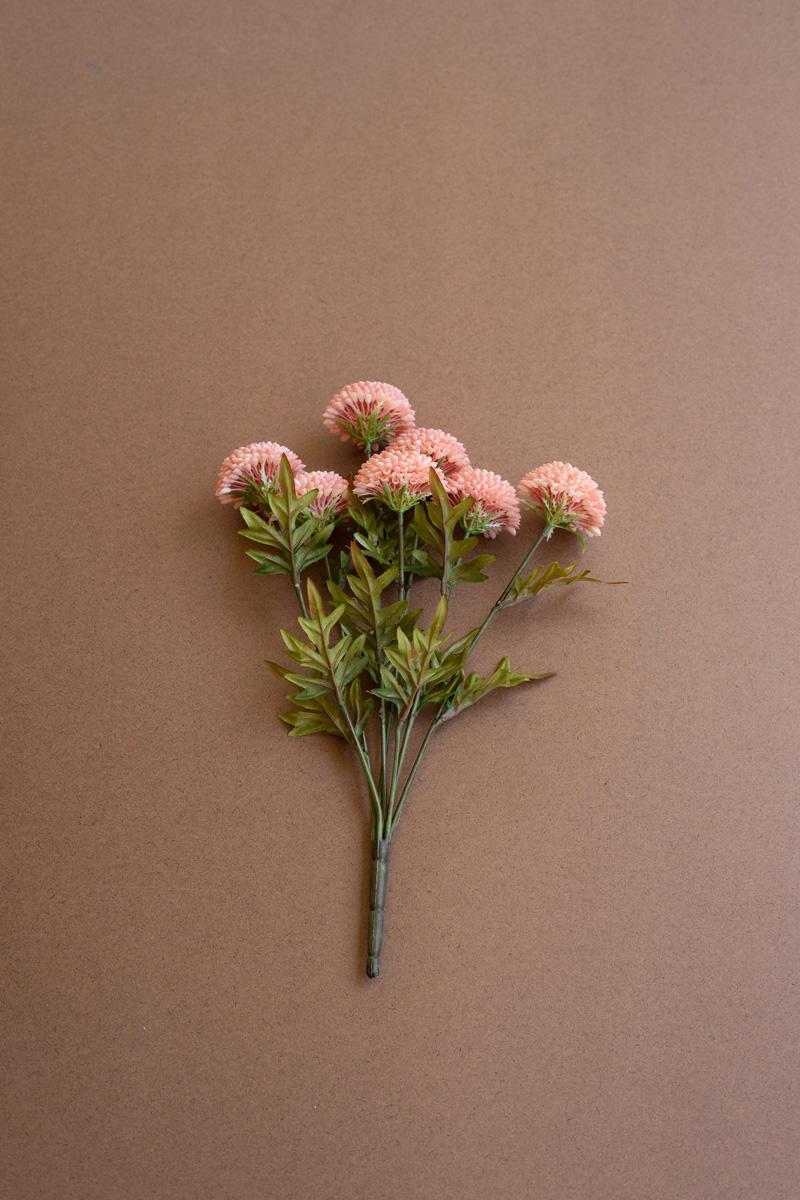 Bundle of 7 Faux Light Pink Ball Dahlias — What&