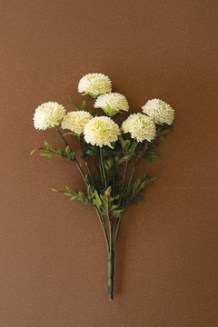 Bundle of 7 Faux White Ball Dahlias — What&