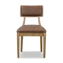 Burkhart Dining Chair Palermo Cigar Leather - Dining Chair by Four Hands - What&