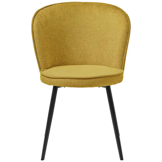 Burnaby Dining Chair in Mustard - fabric dining chair by Unique Furniture - Whats New Furniture Portland OR