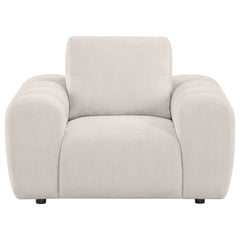 Burnett Chenille Upholstered Accent Chair Ivory - What&