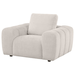 Burnett Chenille Upholstered Accent Chair Ivory - What&