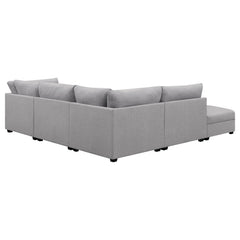 Cambria 5-piece Upholstered Modular Sectional Sofa Grey - What&