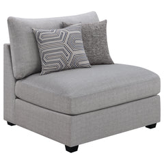 Cambria 5-piece Upholstered Modular Sectional Sofa Grey - What&
