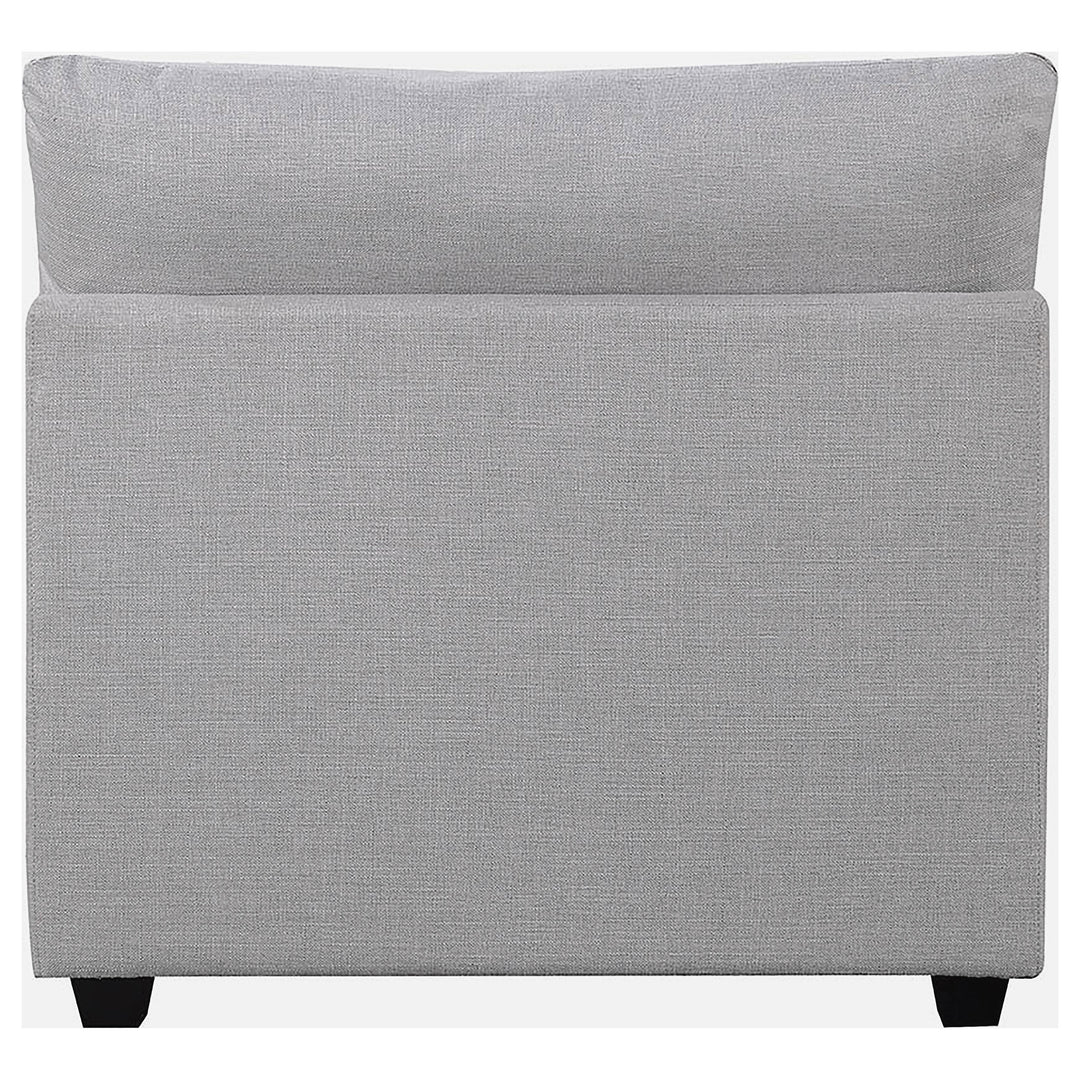 Cambria Upholstered Armless Chair Grey - What&