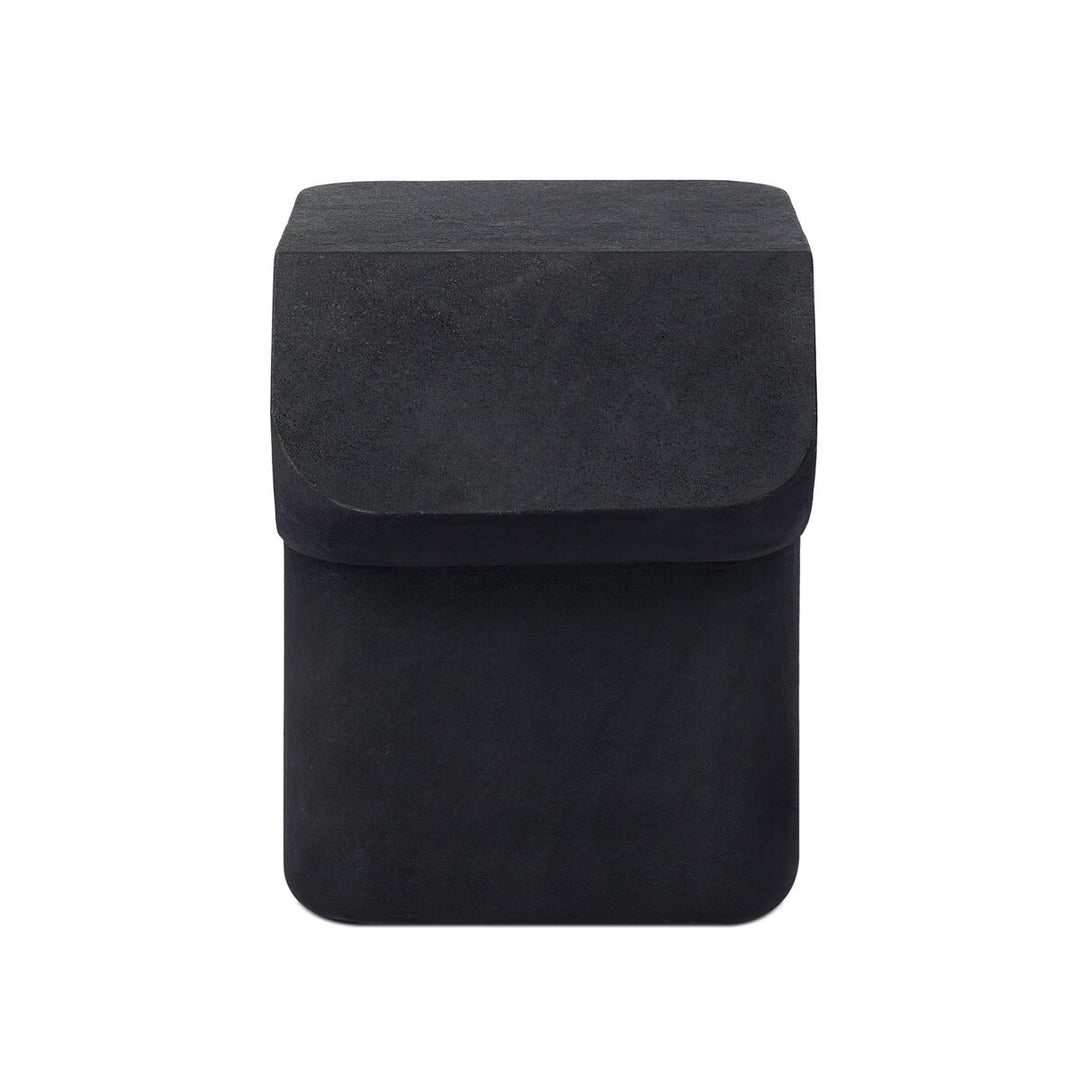 Camille End Table Black Lavastone - End Table by Four Hands - What&