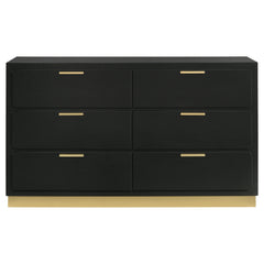Caraway 6-drawer Dresser Black - What&