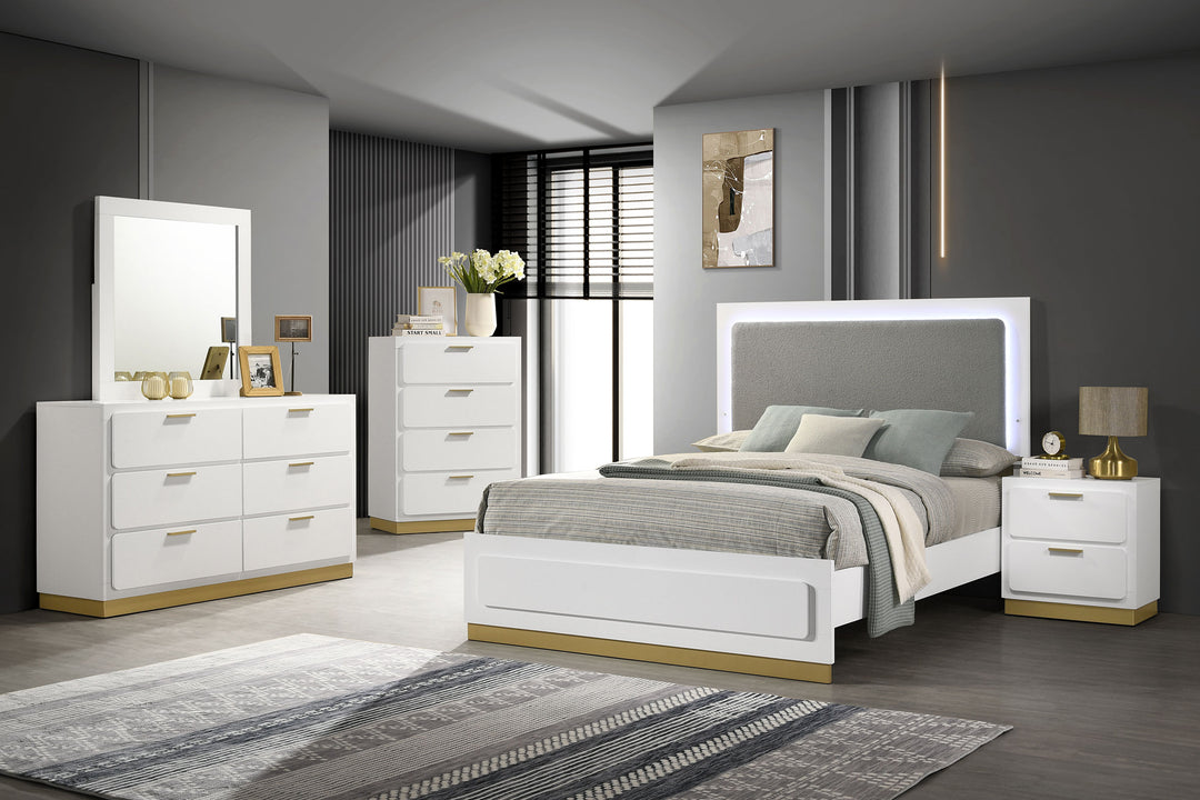 Caraway Dresser Mirror White - What&