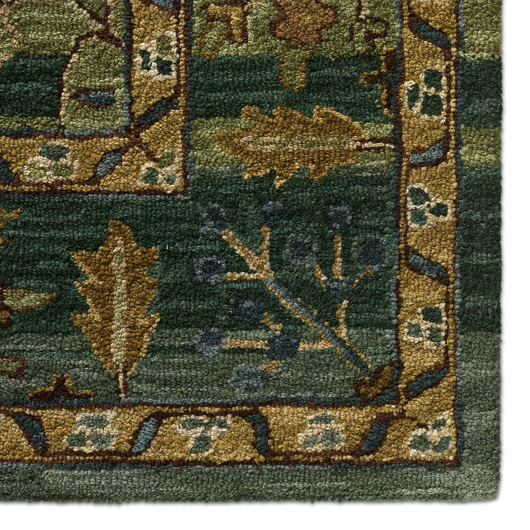 Cardamom Ahava Tufted Rug in tufted side angle - hand-tufted wool rug by Jaipur Living - Whats New Furniture Portland OR