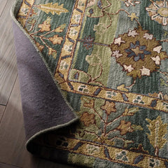 Cardamom Ahava Tufted Rug in tufted lifestyle setting - hand-tufted wool rug by Jaipur Living - Whats New Furniture Portland OR