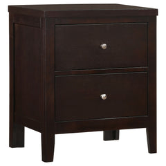 Carlton 2-drawer Nightstand Cappuccino - What&