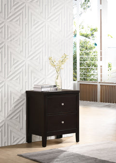 Carlton 2-drawer Nightstand Cappuccino - What&