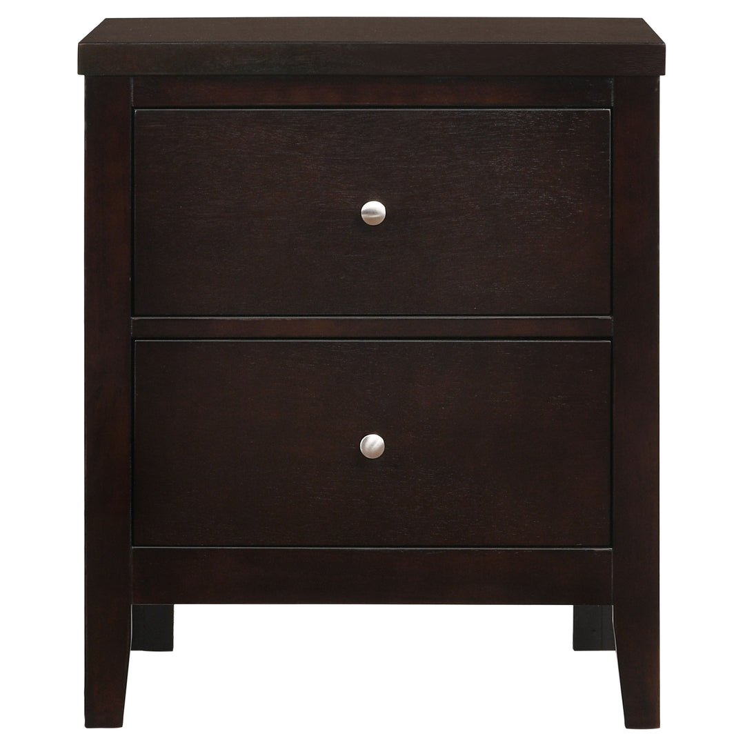 Carlton 2-drawer Nightstand Cappuccino - What&