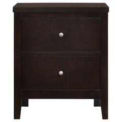Carlton 2-drawer Nightstand Cappuccino - What&