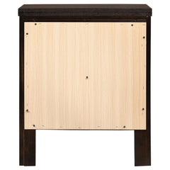 Carlton 2-drawer Nightstand Cappuccino - What&