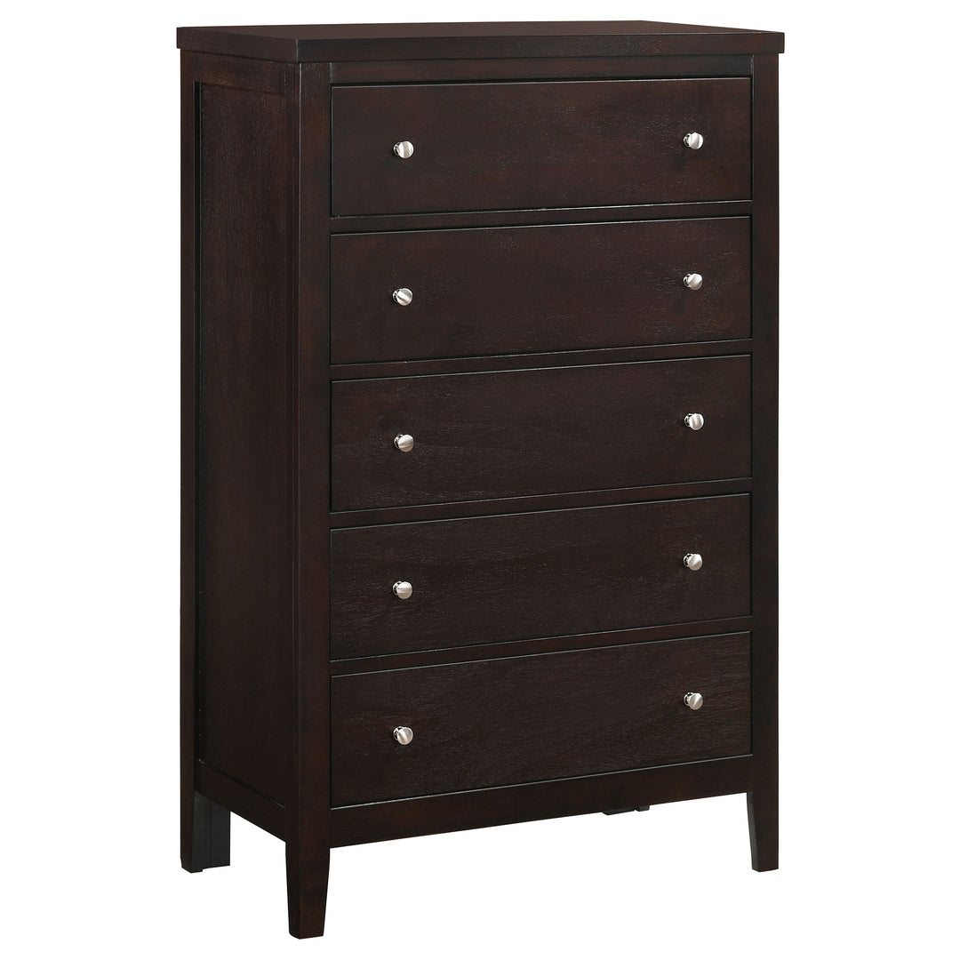 Carlton 5-drawer Bedroom Chest Cappuccino - What&