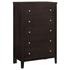 Carlton 5-drawer Bedroom Chest Cappuccino - What&