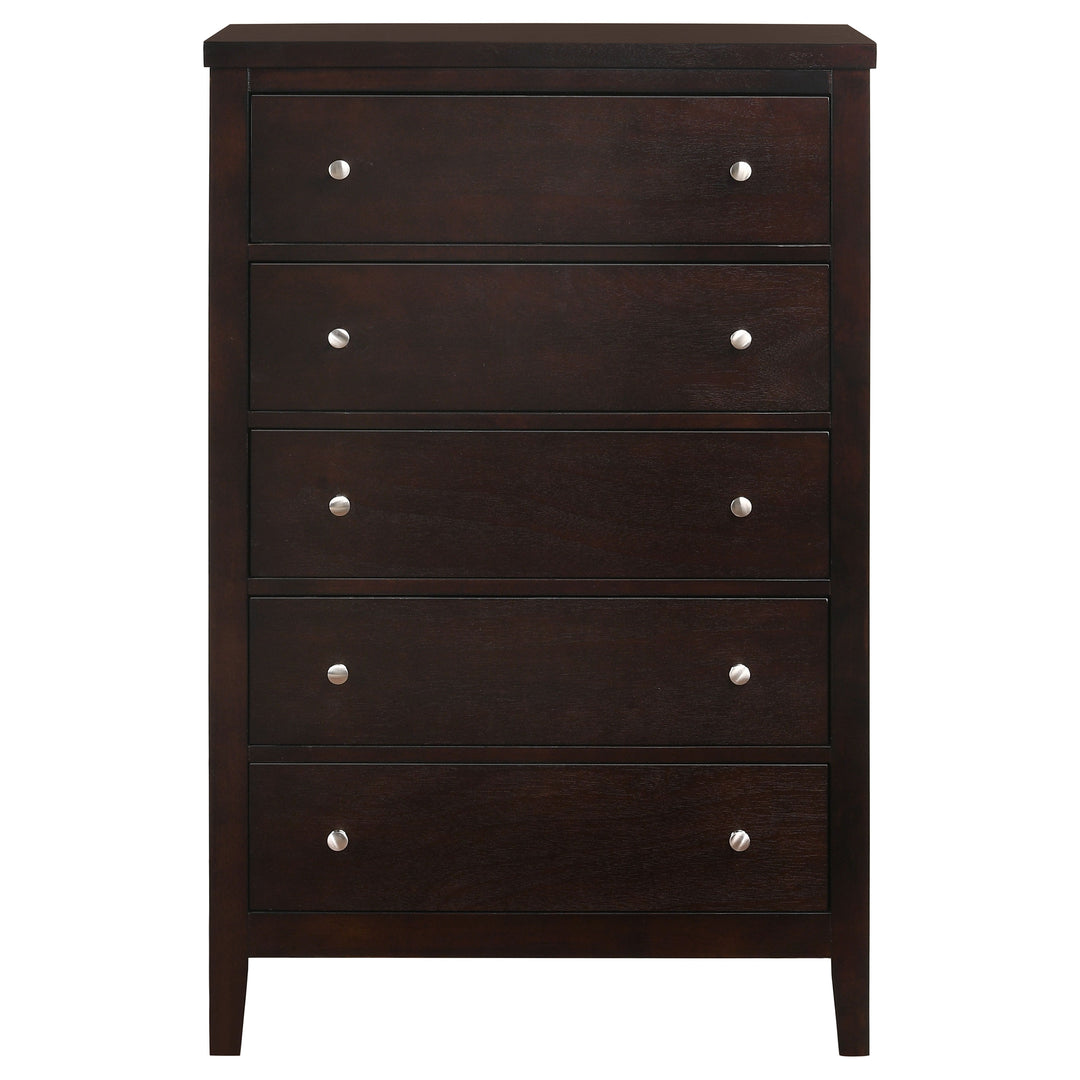 Carlton 5-drawer Bedroom Chest Cappuccino - What&