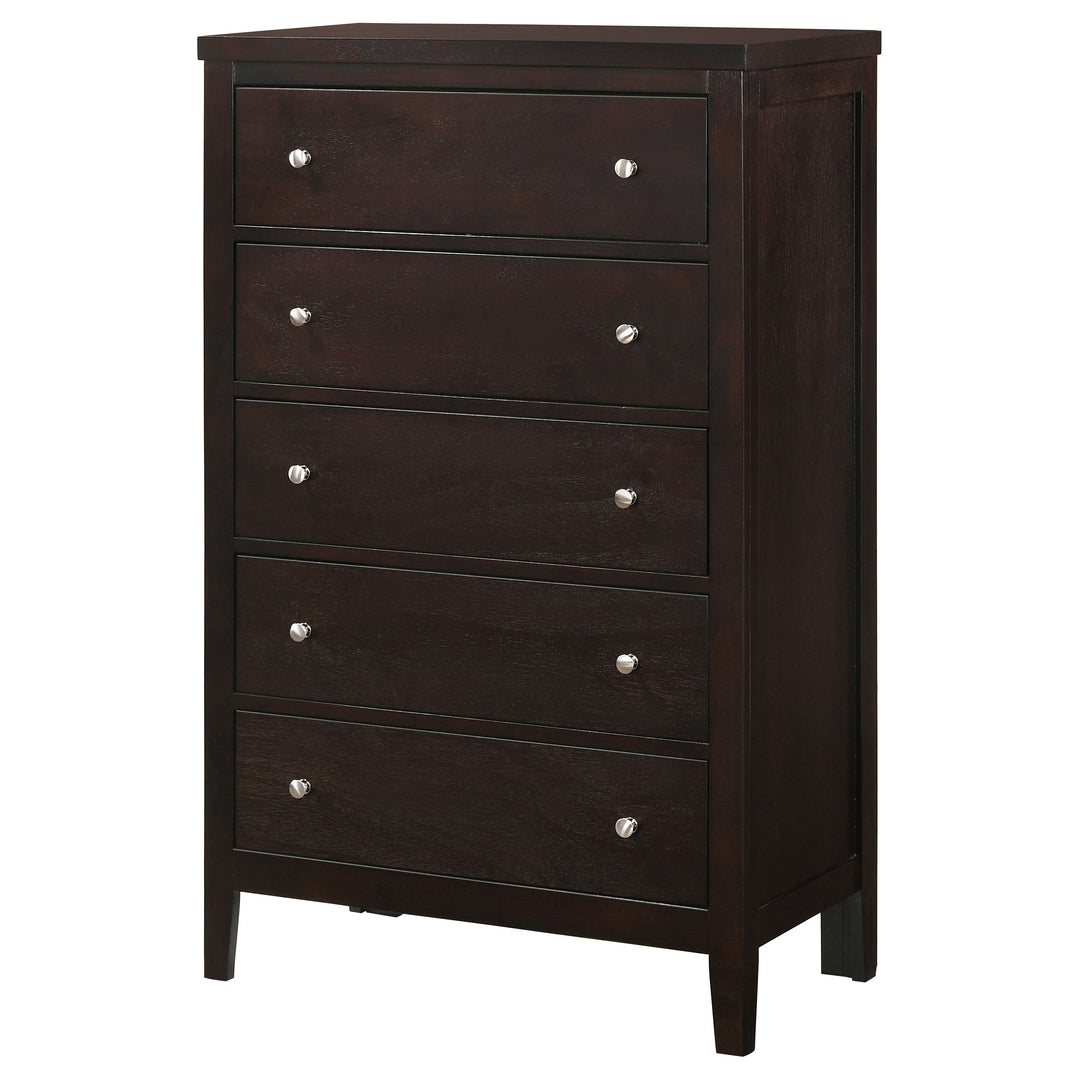 Carlton 5-drawer Bedroom Chest Cappuccino - What&