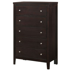 Carlton 5-drawer Bedroom Chest Cappuccino - What&