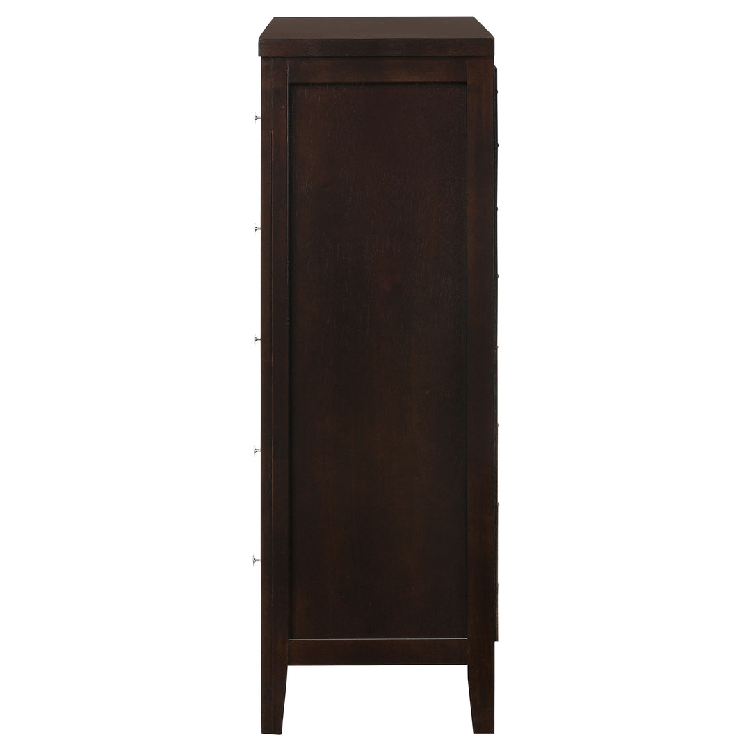 Carlton 5-drawer Bedroom Chest Cappuccino - What&