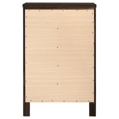 Carlton 5-drawer Bedroom Chest Cappuccino - What&