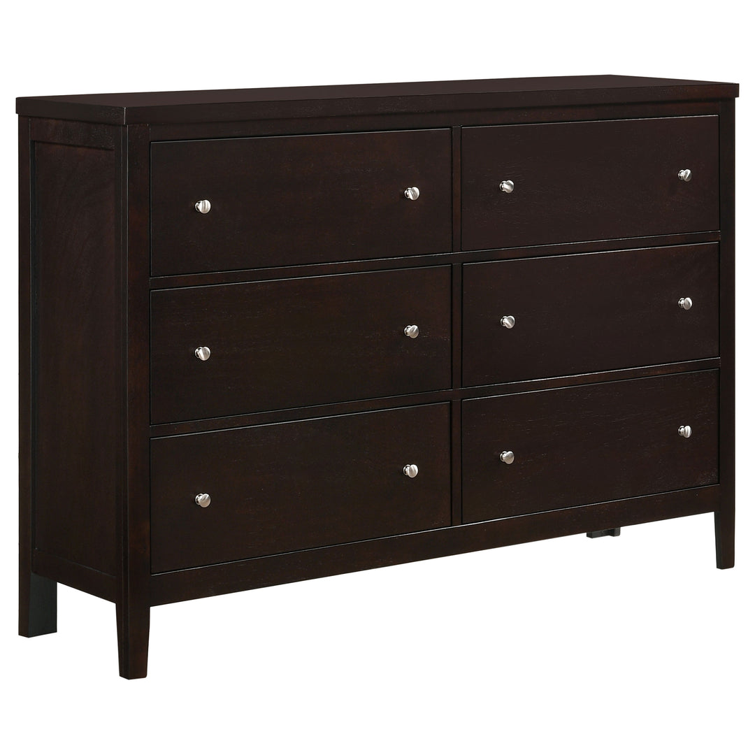 Carlton 6-drawer Dresser Cappuccino - What&