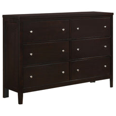 Carlton 6-drawer Dresser Cappuccino - What&