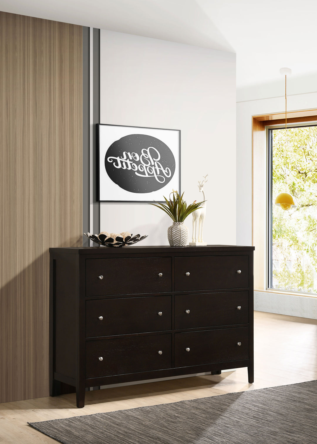 Carlton 6-drawer Dresser Cappuccino - What&