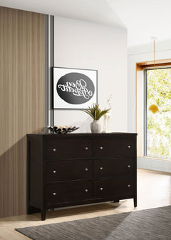 Carlton 6-drawer Dresser Cappuccino - What&