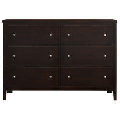Carlton 6-drawer Dresser Cappuccino - What&