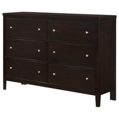 Carlton 6-drawer Dresser Cappuccino - What&