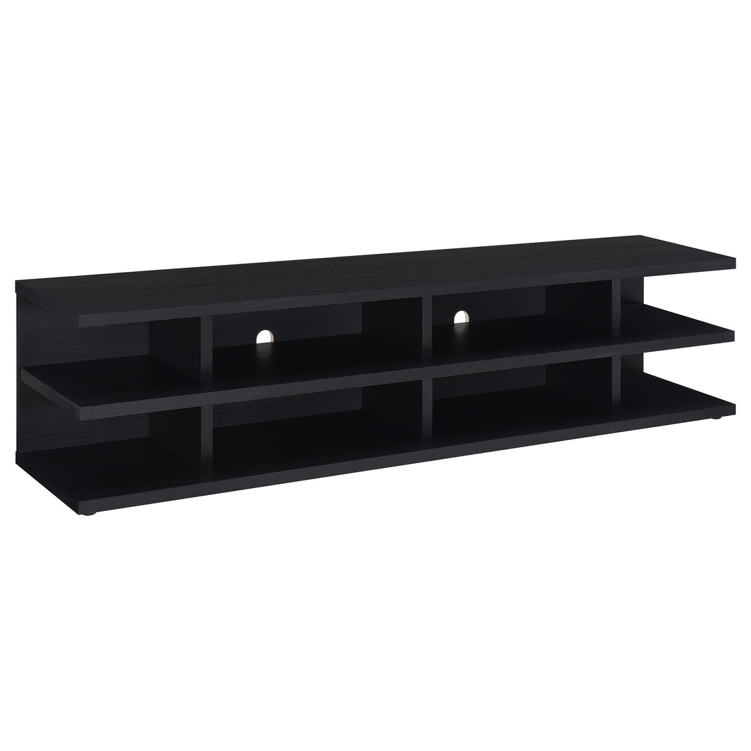 Cartmill 78-inch 2-tier TV Stand Media Console Black - What&