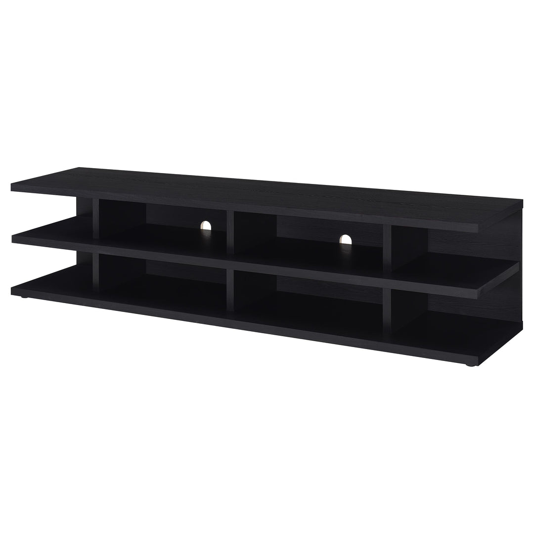 Cartmill 78-inch 2-tier TV Stand Media Console Black - What&