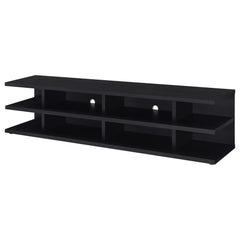 Cartmill 78-inch 2-tier TV Stand Media Console Black - What&