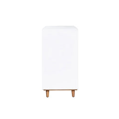 Casablanca 6 Drawer Dresser in Rustic Natural White Lacquer alternate front view - six drawer dresser by LH Imports - Whats New Furniture Portland OR