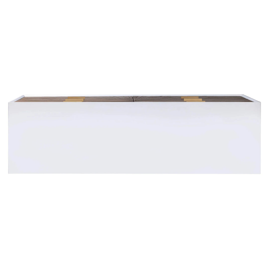 Casablanca 6 Drawer Dresser in Rustic Natural White Lacquer back view - six drawer dresser by LH Imports - Whats New Furniture Portland OR