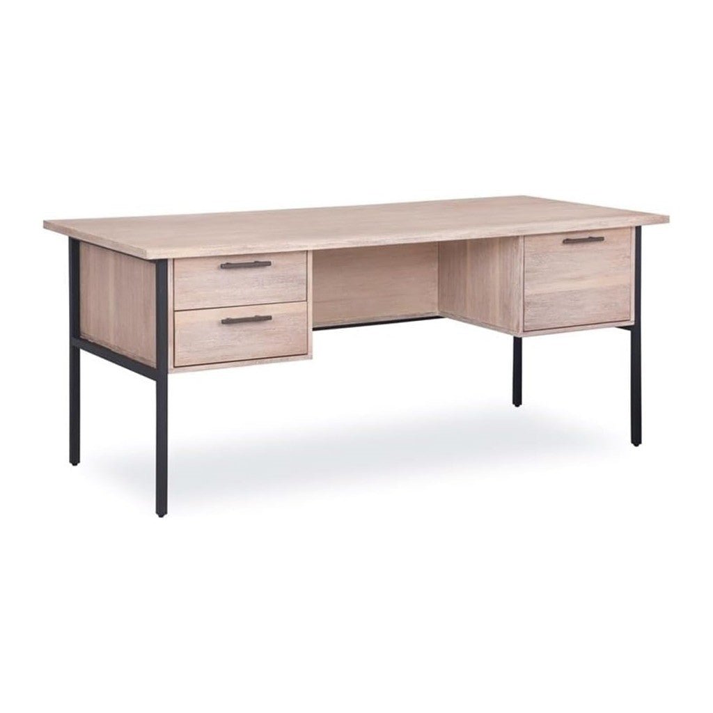 Cascade Large Desk in Acacia Veneer - large desk by Unique Furniture - Whats New Furniture Portland OR
