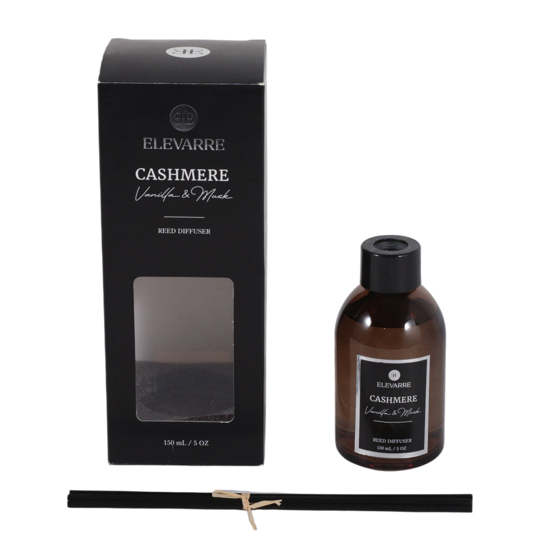 Cashmere Vanilla &amp; Musk Reed Diffuser, 150 ml with its Elevarre gift box - reed diffuser by Elevarre by Sagebrook Home - Whats New Furniture Portland OR