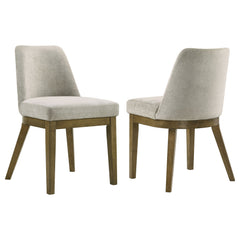Castlewood Upholstered Side Chair Light Tan (Set of 2) - What&