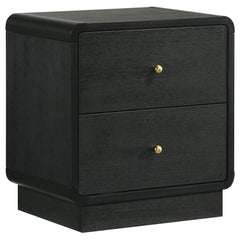 Cavelle 2-drawer Nightstand Bedside Table Black - What&