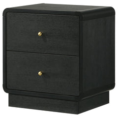 Cavelle 2-drawer Nightstand Bedside Table Black - What&